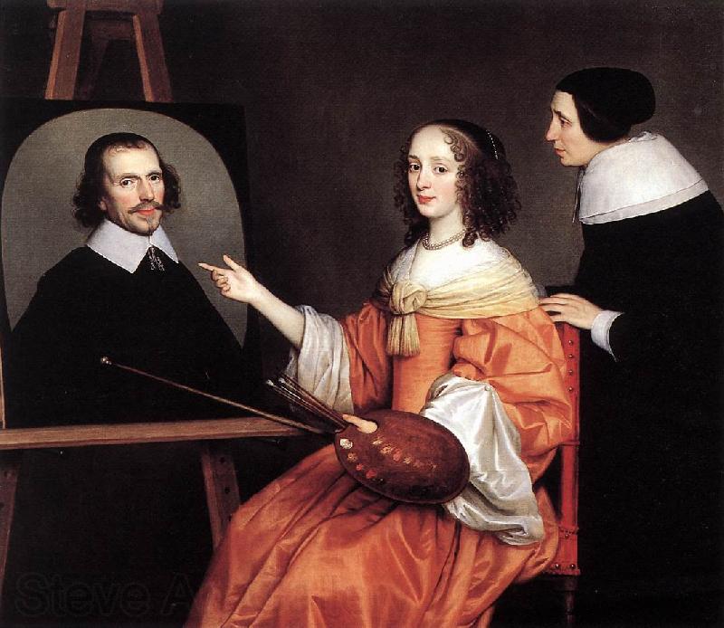 HONTHORST, Gerrit van Margareta Maria de Roodere and Her Parents sg Norge oil painting art